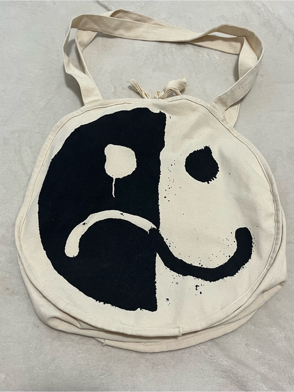 Fall Out Boy So Much Stardust Smiley Round Tote Bag